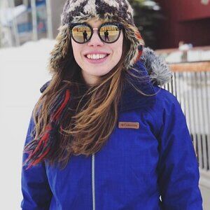 Columbia Interchange Outter Shell Snow Jacket Blue/Purple Size XS